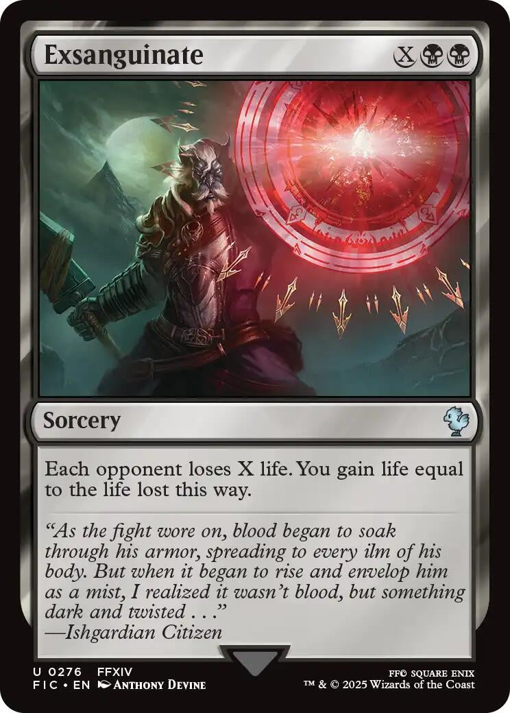 Image for Exsanguinate (Surge Foil) (276) (FINAL FANTASY) - Magic: The Gathering