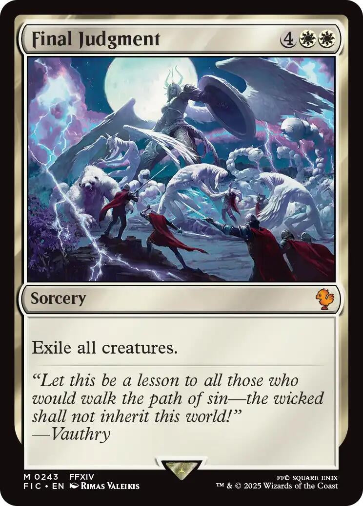 Image for Final Judgment (Surge Foil) (243) (FINAL FANTASY) - Magic: The Gathering