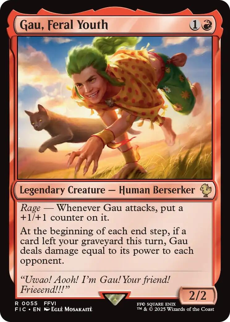 Image for Gau, Feral Youth (Surge Foil) (55) (FINAL FANTASY) - Magic: The Gathering