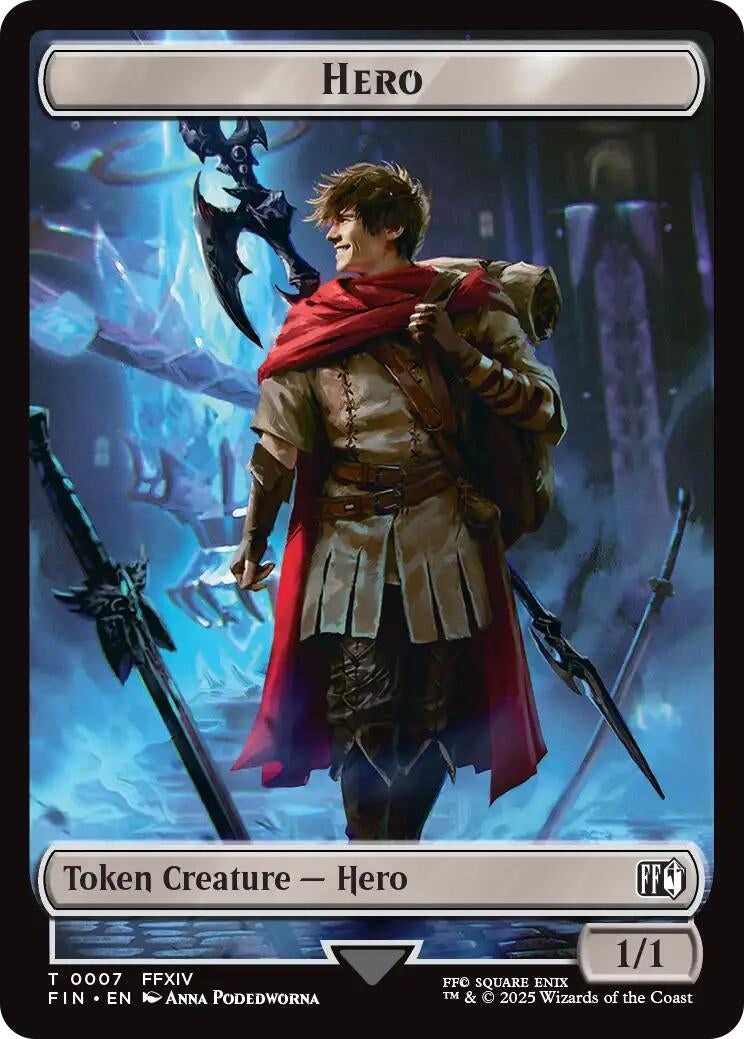 Image for Hero (0007) // Horror Double-Sided Token (7 // 13) (FINAL FANTASY) - Magic: The Gathering