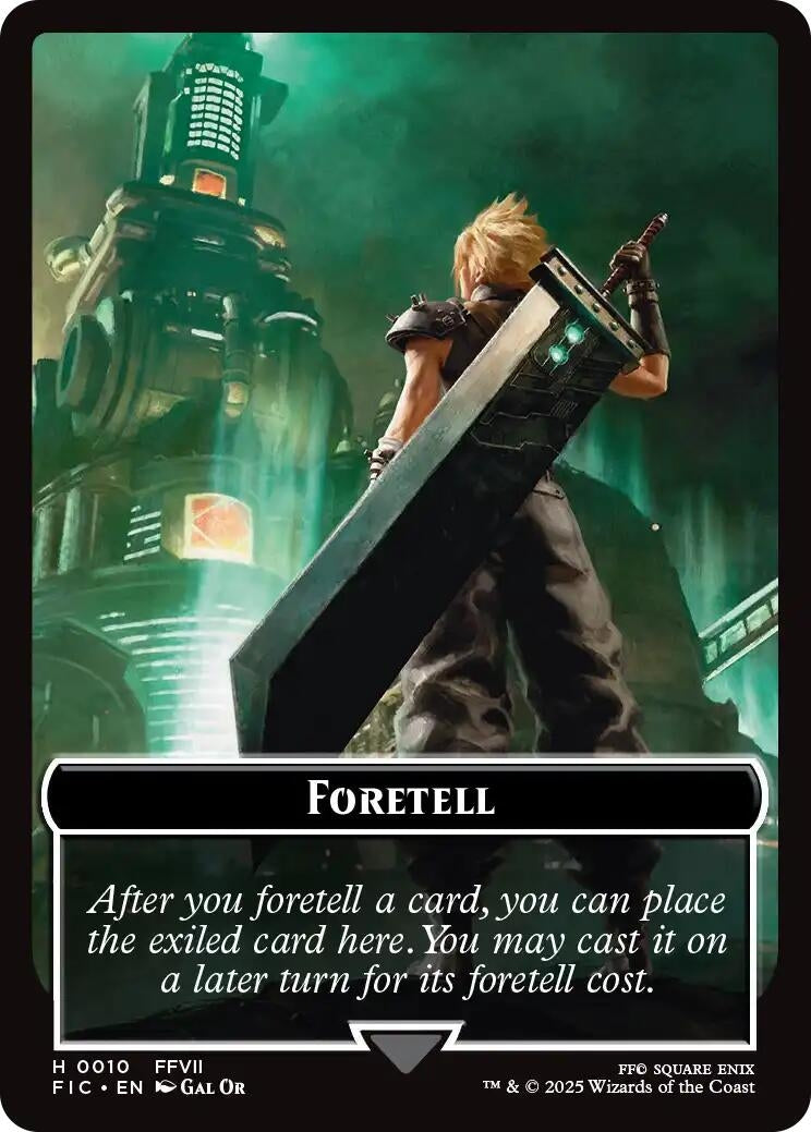 Image for Foretell // Treasure Double-Sided Token (10 // 23) (FINAL FANTASY) - Magic: The Gathering