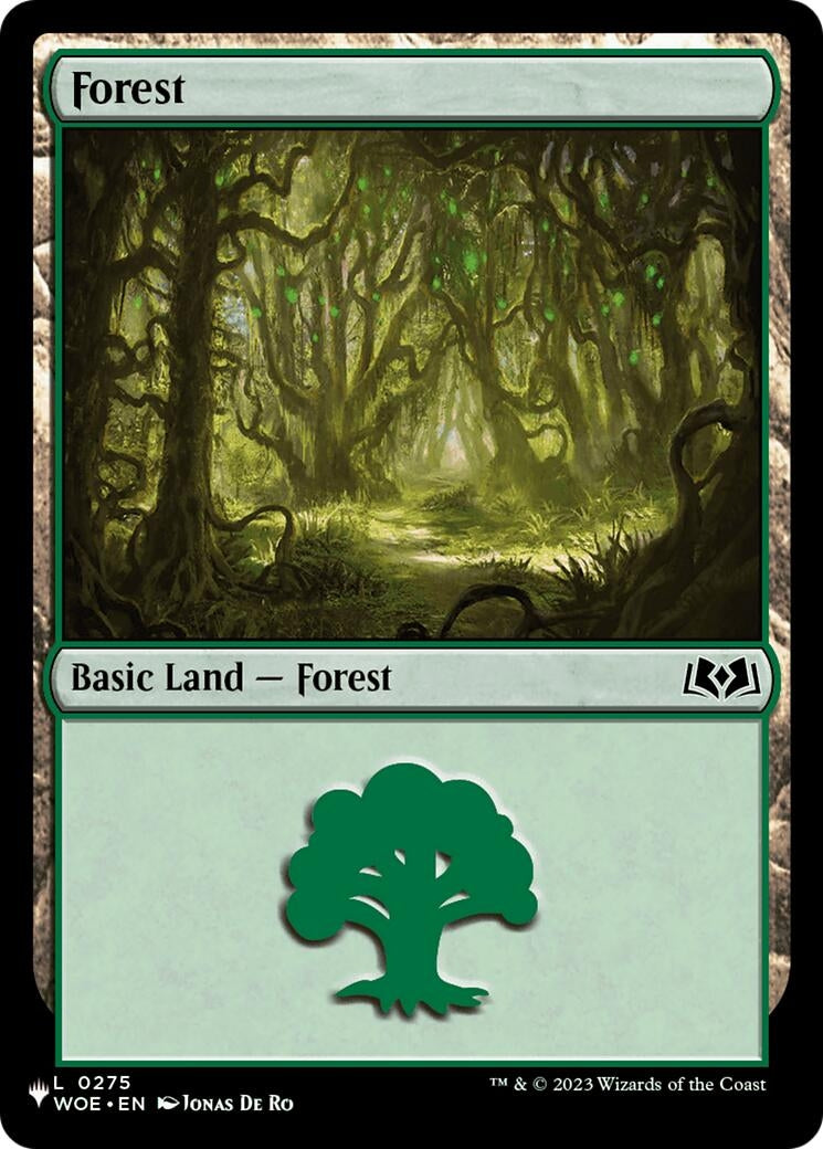 Image for Forest (0275) (WOE) (275) (The List Reprints) - Magic: The Gathering