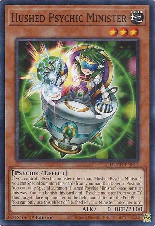 Image for Hushed Psychic Minister (DUAD-EN014) (DUAD) - YuGiOh