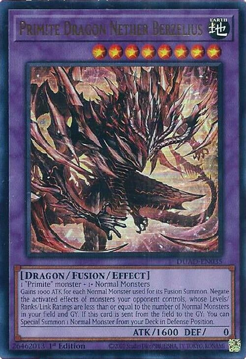 Image for Primite Dragon Nether Berzelius (DUAD-EN035) (DUAD) - YuGiOh