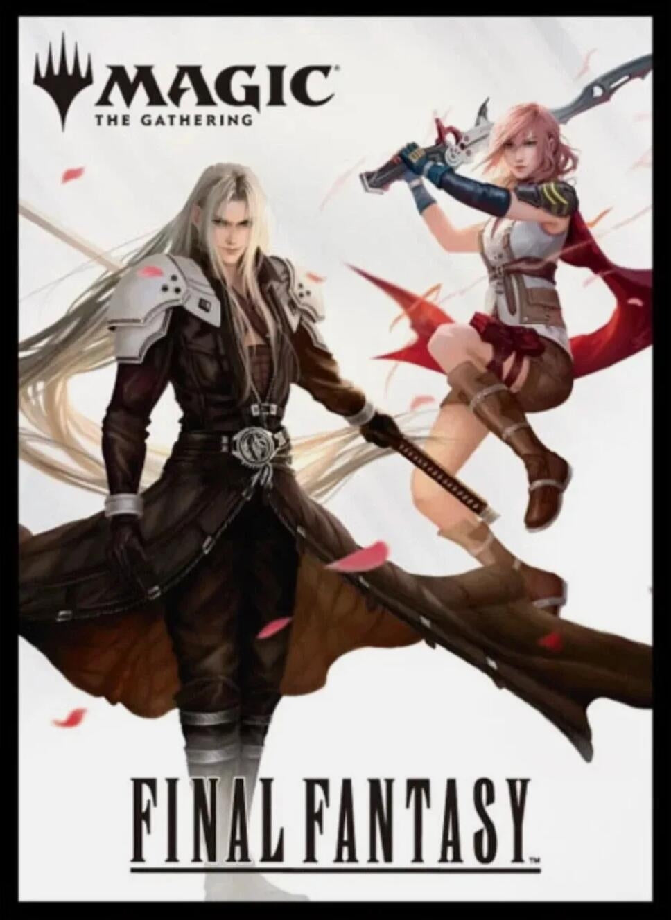 Image for Magic: The Gathering Player's Card Sleeve - FINAL FANTASY - Sephiroth and Lightning MFS-04 (80-Pack) - Card Sleeves