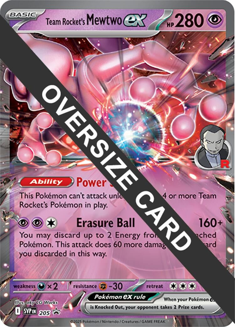 Image for Team Rocket's Mewtwo ex (205) (PR) - Pokemon