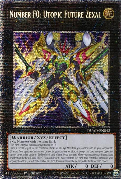 Image for Number F0: Utopic Future Zexal (Starlight Rare) (DUAD-EN042) (DUAD) - YuGiOh