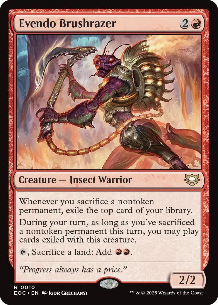 Image for Evendo Brushrazer (10) (Edge of Eternities) - Magic: The Gathering