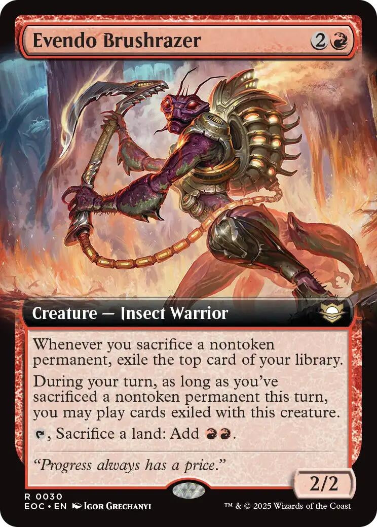 Image for Evendo Brushrazer (Extended Art) (30) (Edge of Eternities) - Magic: The Gathering