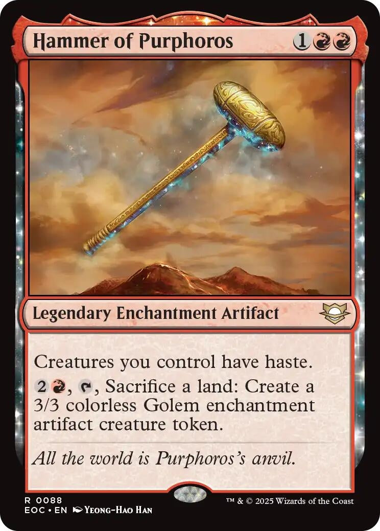 Image for Hammer of Purphoros (88) (Edge of Eternities) - Magic: The Gathering