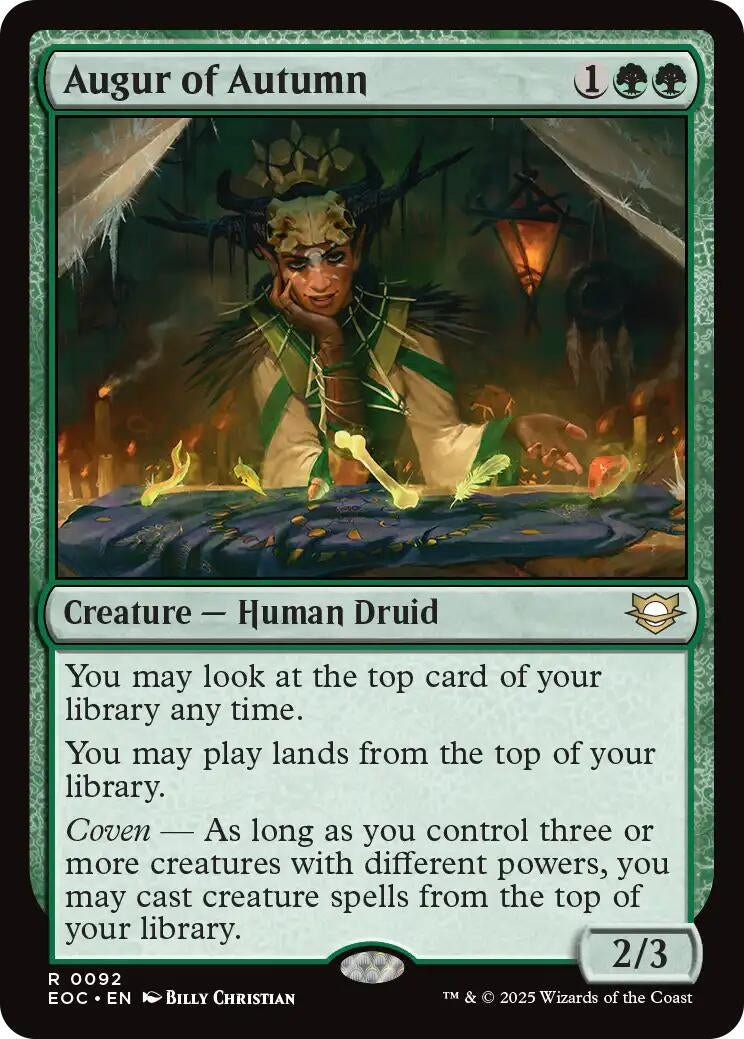 Image for Augur of Autumn (92) (Edge of Eternities) - Magic: The Gathering