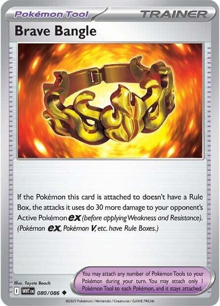 Image for Brave Bangle (080/086) (WHT) - Pokemon