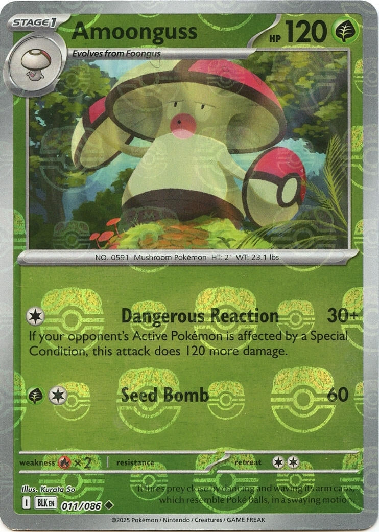 Amoonguss (Master Ball Pattern) (011/086) (BLK)
