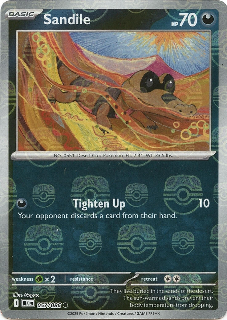 Sandile (Master Ball Pattern) (057/086) (BLK)