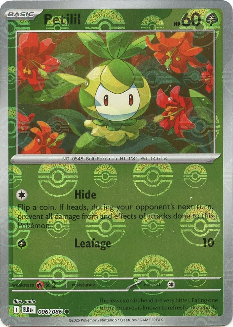 Petilil (Poke Ball Pattern) (006/086) (BLK)