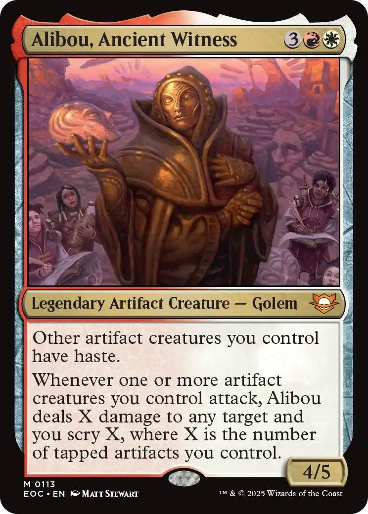 Image for Alibou, Ancient Witness (113) (Edge of Eternities) - Magic: The Gathering