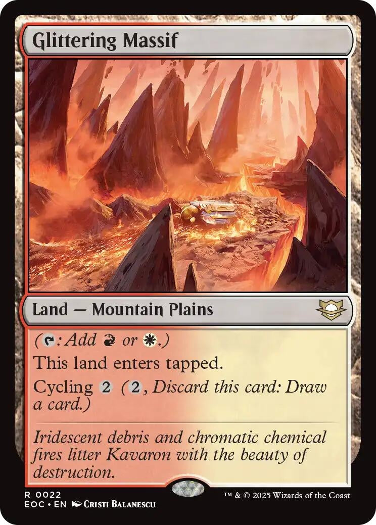 Image for Glittering Massif (22) (Edge of Eternities) - Magic: The Gathering