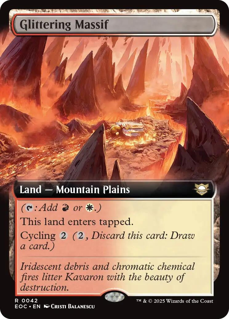 Image for Glittering Massif (Extended Art) (42) (Edge of Eternities) - Magic: The Gathering