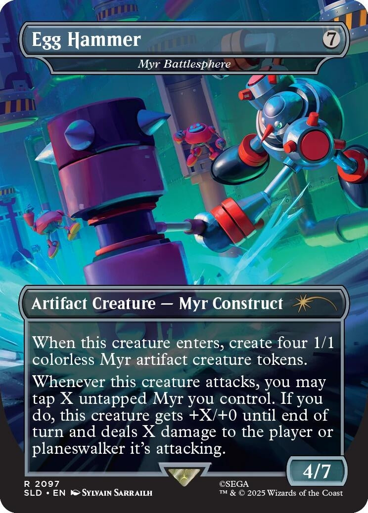 Image for Egg Hammer - Myr Battlesphere (2097) (Secret Lair Drop Series) - Magic: The Gathering