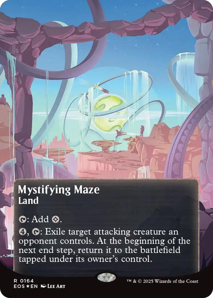 Mystifying Maze (0164) (Borderless) (Galaxy Foil) (164) (Edge of Eternities: Stellar Sights)