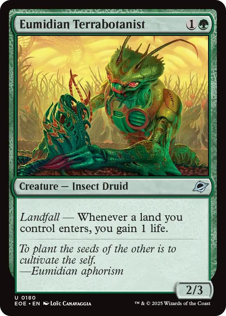 Image for Eumidian Terrabotanist (180) (Edge of Eternities) - Magic: The Gathering