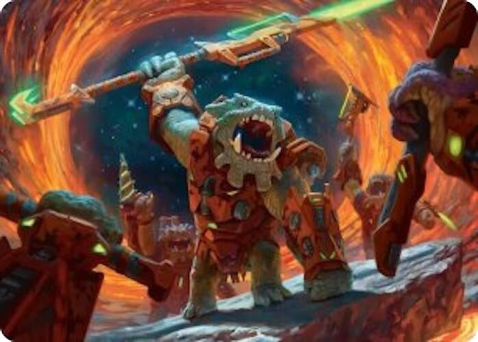 Image for Frontline War-Rager Art Card (16) (Edge of Eternities) - Magic: The Gathering