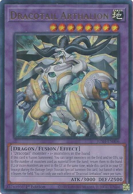 Image for Dracotail Arthalion (JUSH-EN006) (JUSH) - YuGiOh