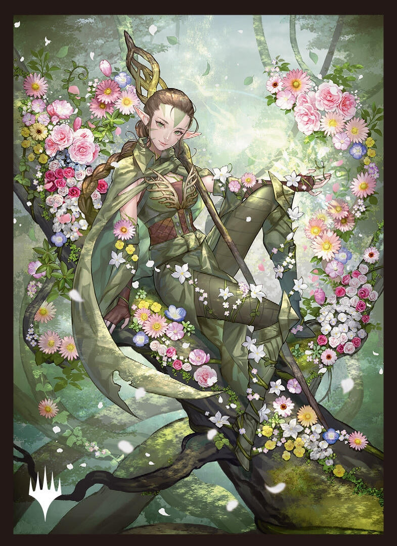 Image for Golden Week Holiday Season Standard Deck Protector Sleeves for Magic: The Gathering - Nissa, Resurgent Animist (100-pack) - Card Sleeves
