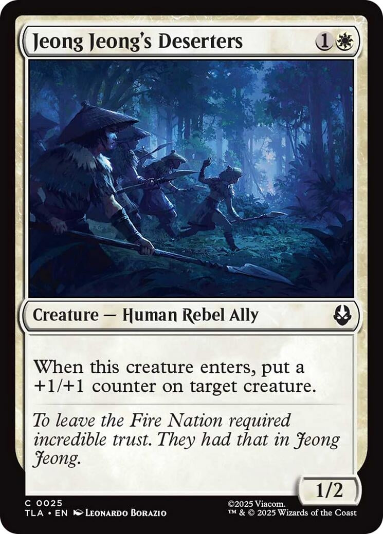 Image for Jeong Jeong's Deserters (25) (Avatar: The Last Airbender) - Magic: The Gathering