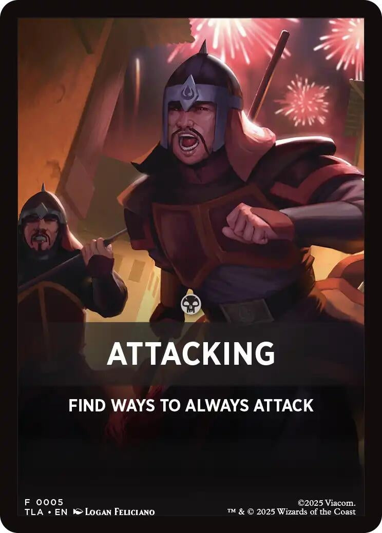 Image for Attacking Theme Card (5) (Avatar: The Last Airbender) - Magic: The Gathering