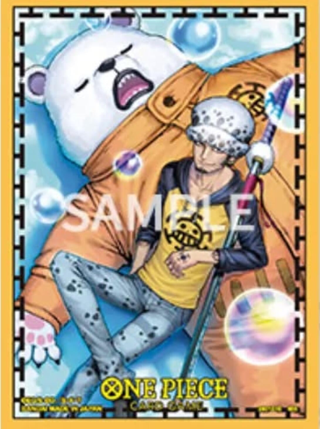 Image for One Piece Card Game Official Sleeves: Limited Edition Vol.4 - Trafalgar Law & Bepo (70-Pack) - Card Sleeves