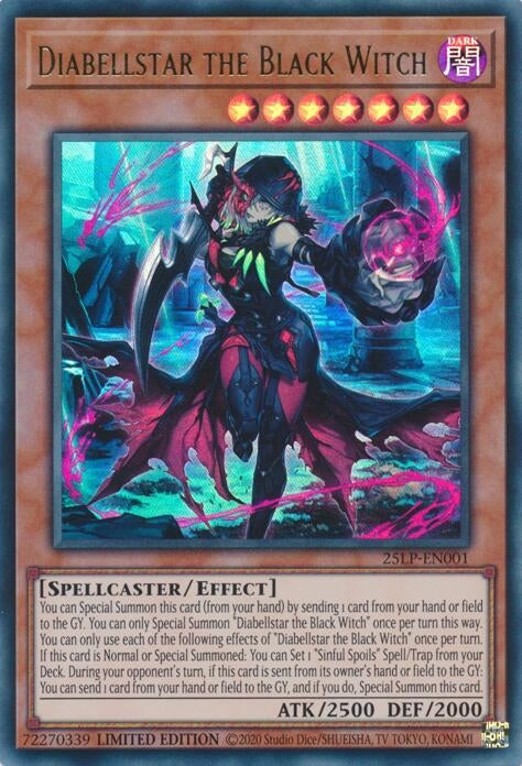 Image for Diabellstar the Black Witch (25LP-EN001) (25LP) - YuGiOh