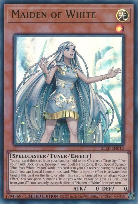 Image for Maiden of White (25LP-EN018) (25LP) - YuGiOh