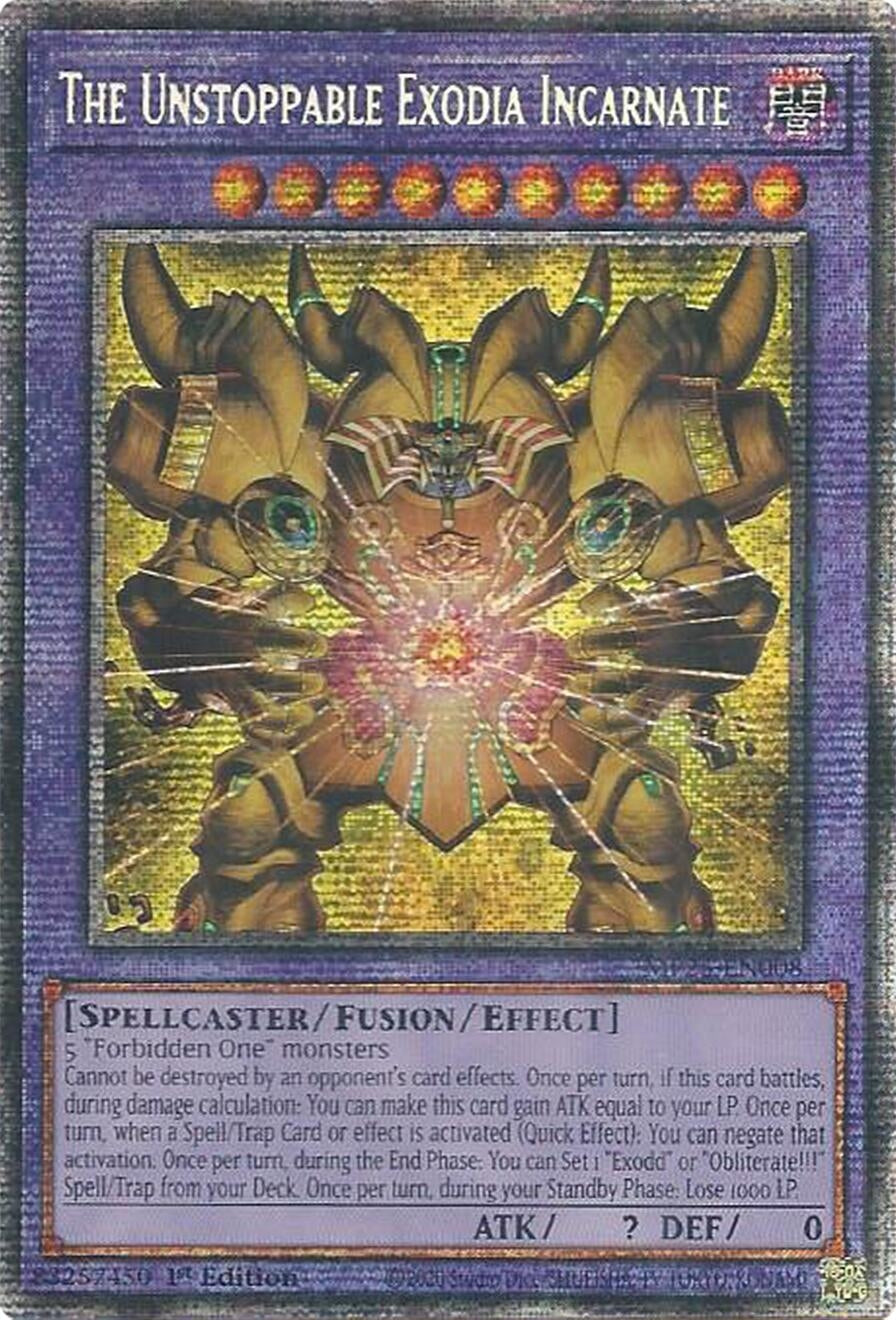 Image for The Unstoppable Exodia Incarnate (MP25-EN008) (MP25) - YuGiOh