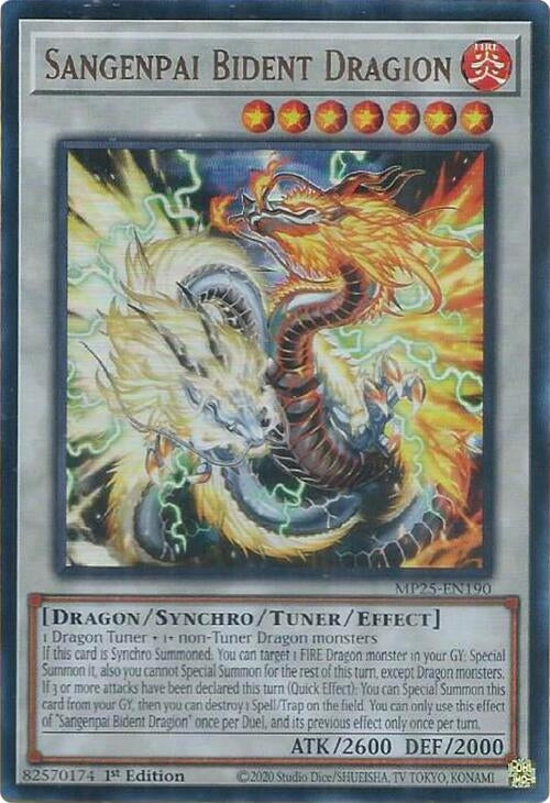 Image for Sangenpai Bident Dragion (MP25-EN190) (MP25) - YuGiOh