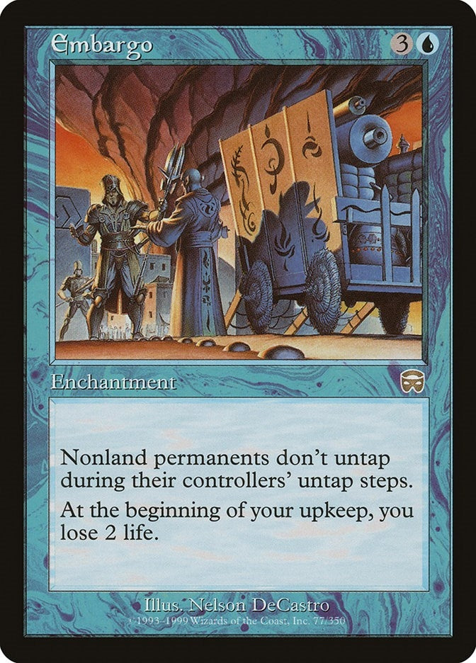 Image for Embargo (77) (Mercadian Masques) - Magic: The Gathering