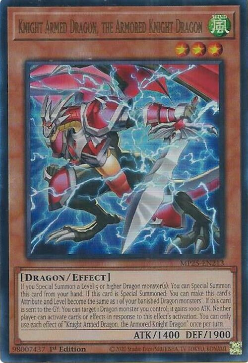 Image for Knight Armed Dragon, the Armored Knight Dragon (MP25-EN213) (MP25) - YuGiOh