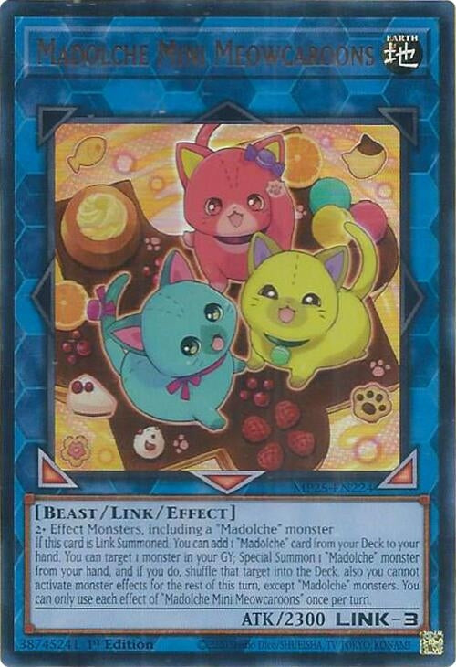 Image for Madolche Mini Meowcaroons (MP25-EN224) (MP25) - YuGiOh