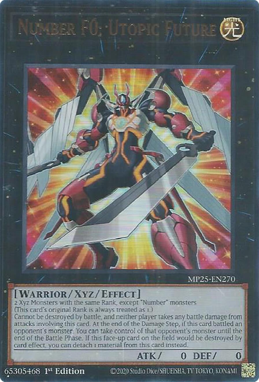 Image for Number F0: Utopic Future (MP25-EN270) (MP25) - YuGiOh