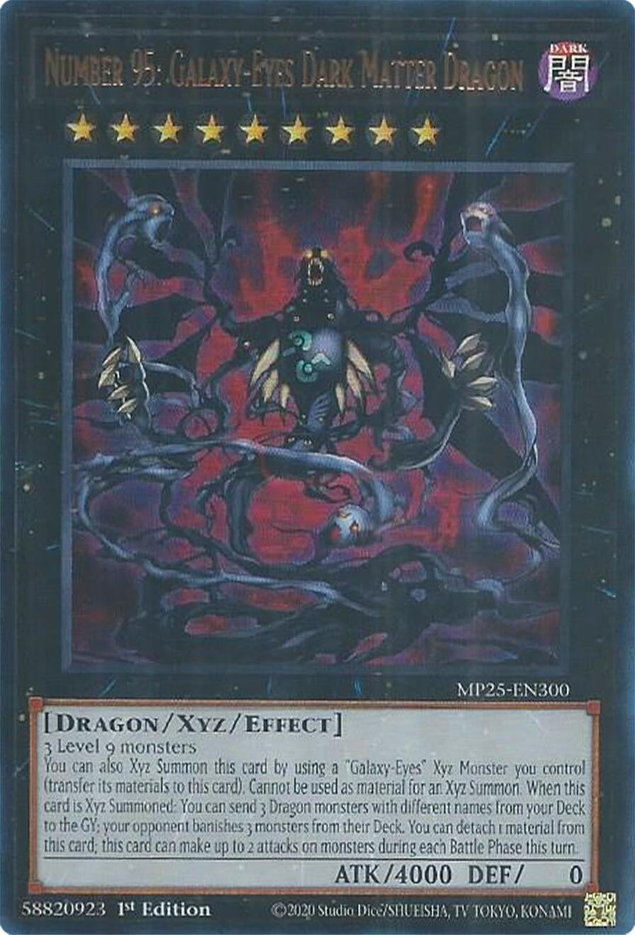 Image for Number 95: Galaxy-Eyes Dark Matter Dragon (MP25-EN300) (MP25) - YuGiOh