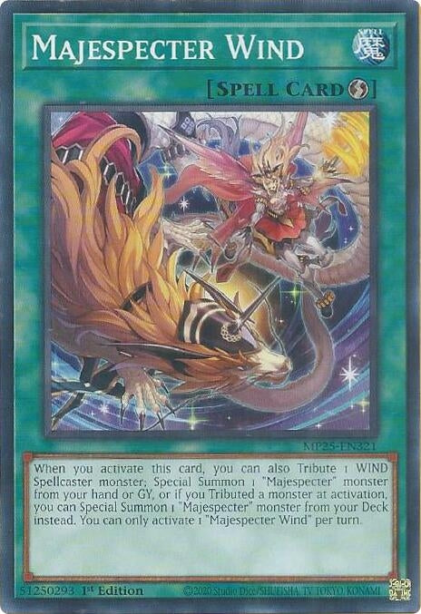 Image for Majespecter Wind (MP25-EN321) (MP25) - YuGiOh