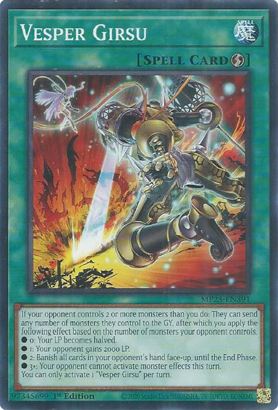 Image for Vesper Girsu (MP25-EN391) (MP25) - YuGiOh