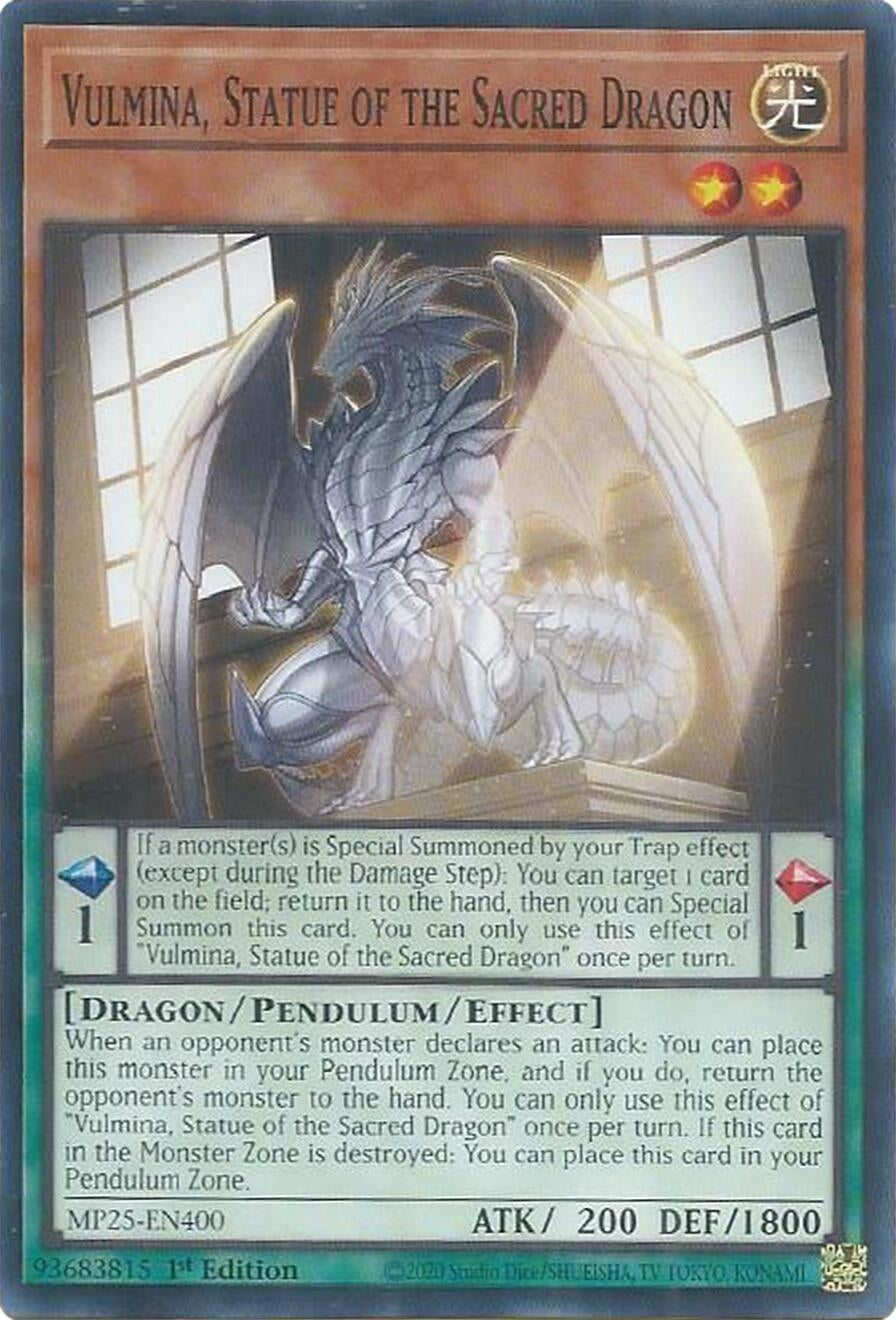 Image for Vulmina, Statue of the Sacred Dragon (MP25-EN400) (MP25) - YuGiOh