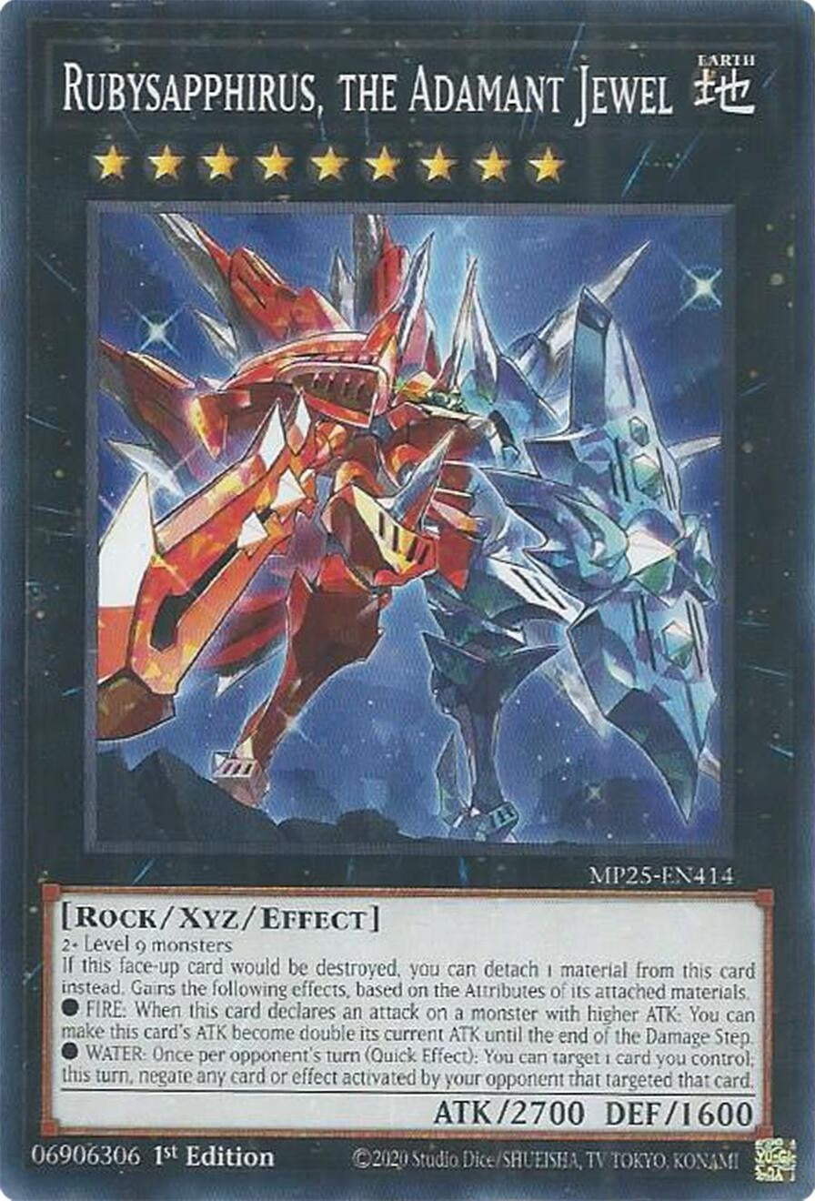 Image for Rubysapphirus, the Adamant Jewel (MP25-EN414) (MP25) - YuGiOh