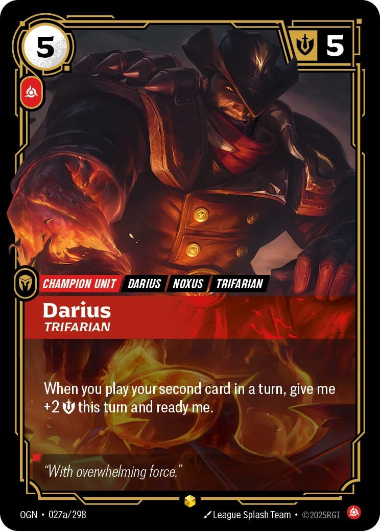 Darius - Trifarian (Alternate Art) (027a/298) (OGN)