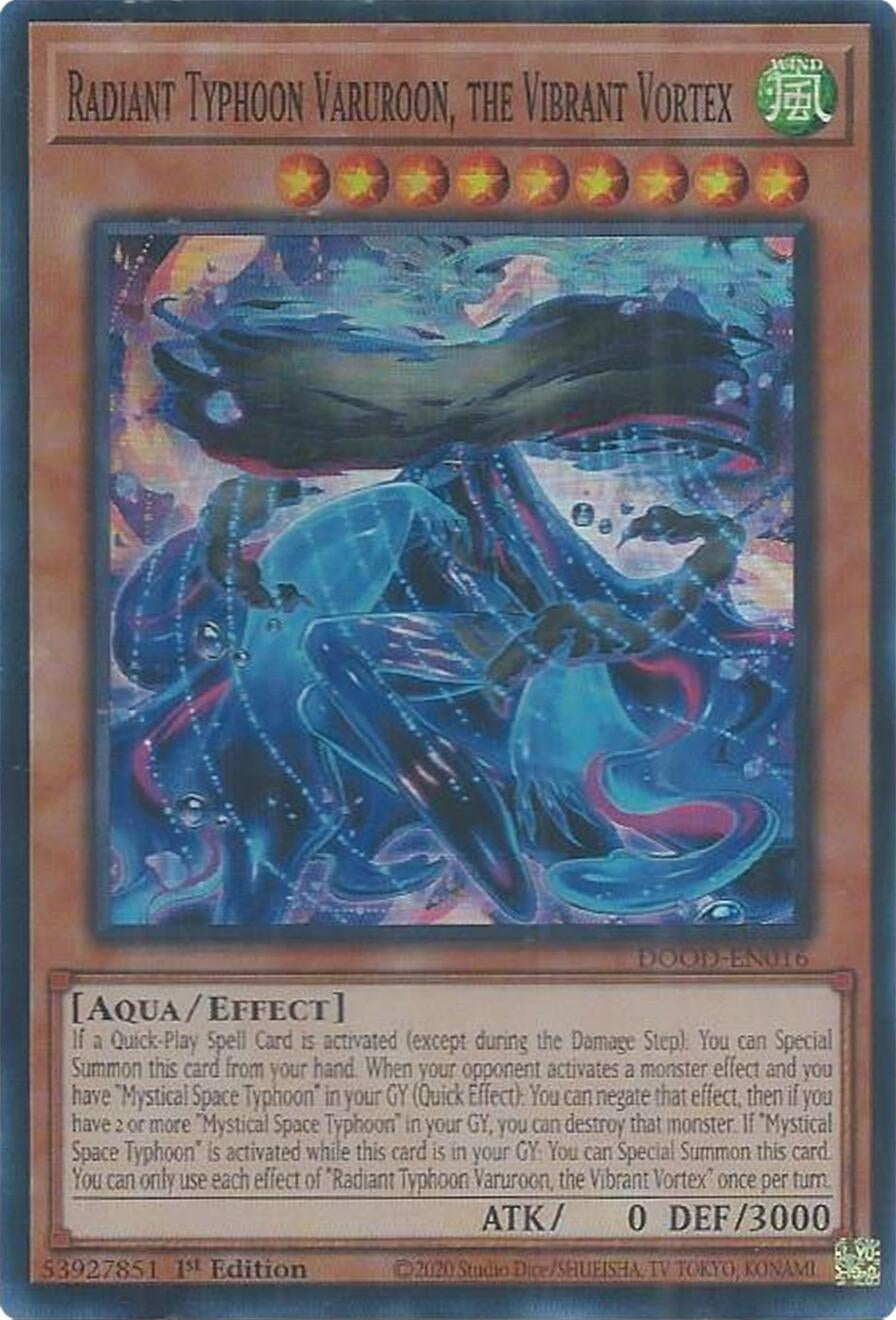 Image for Radiant Typhoon Varuroon, the Vibrant Vortex (DOOD-EN016) (DOOD) - YuGiOh