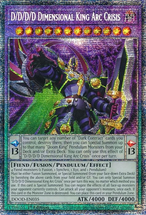 Image for D/D/D/D Dimensional King Arc Crisis (Starlight Rare) (DOOD-EN035) (DOOD) - YuGiOh