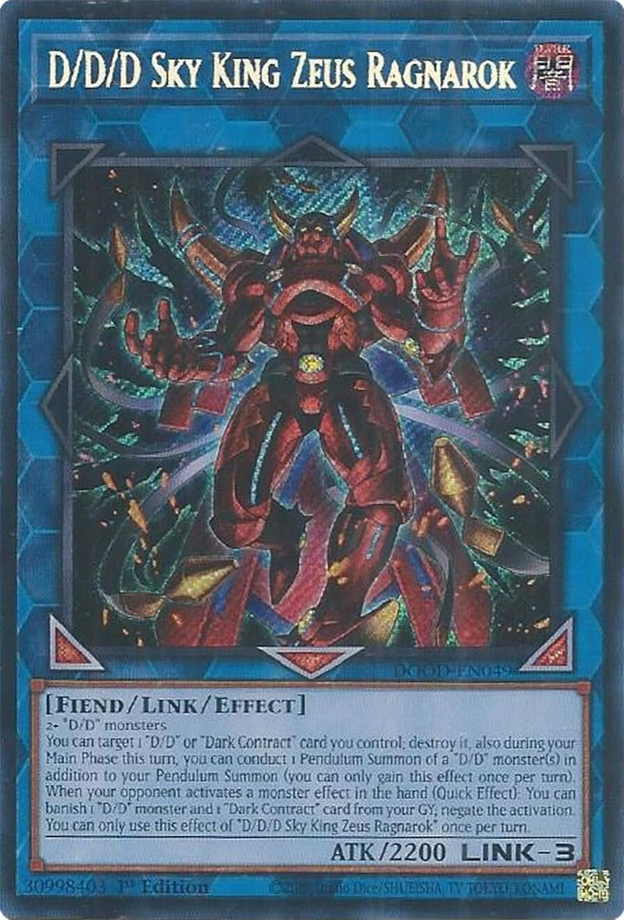 Image for D/D/D Sky King Zeus Ragnarok (DOOD-EN049) (DOOD) - YuGiOh