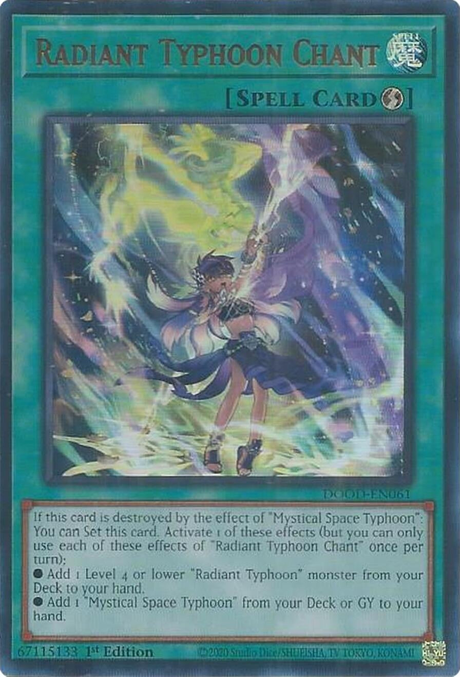 Image for Radiant Typhoon Chant (DOOD-EN061) (DOOD) - YuGiOh