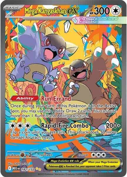 Image for Mega Kangaskhan ex (182/132) (MEG) - Pokemon